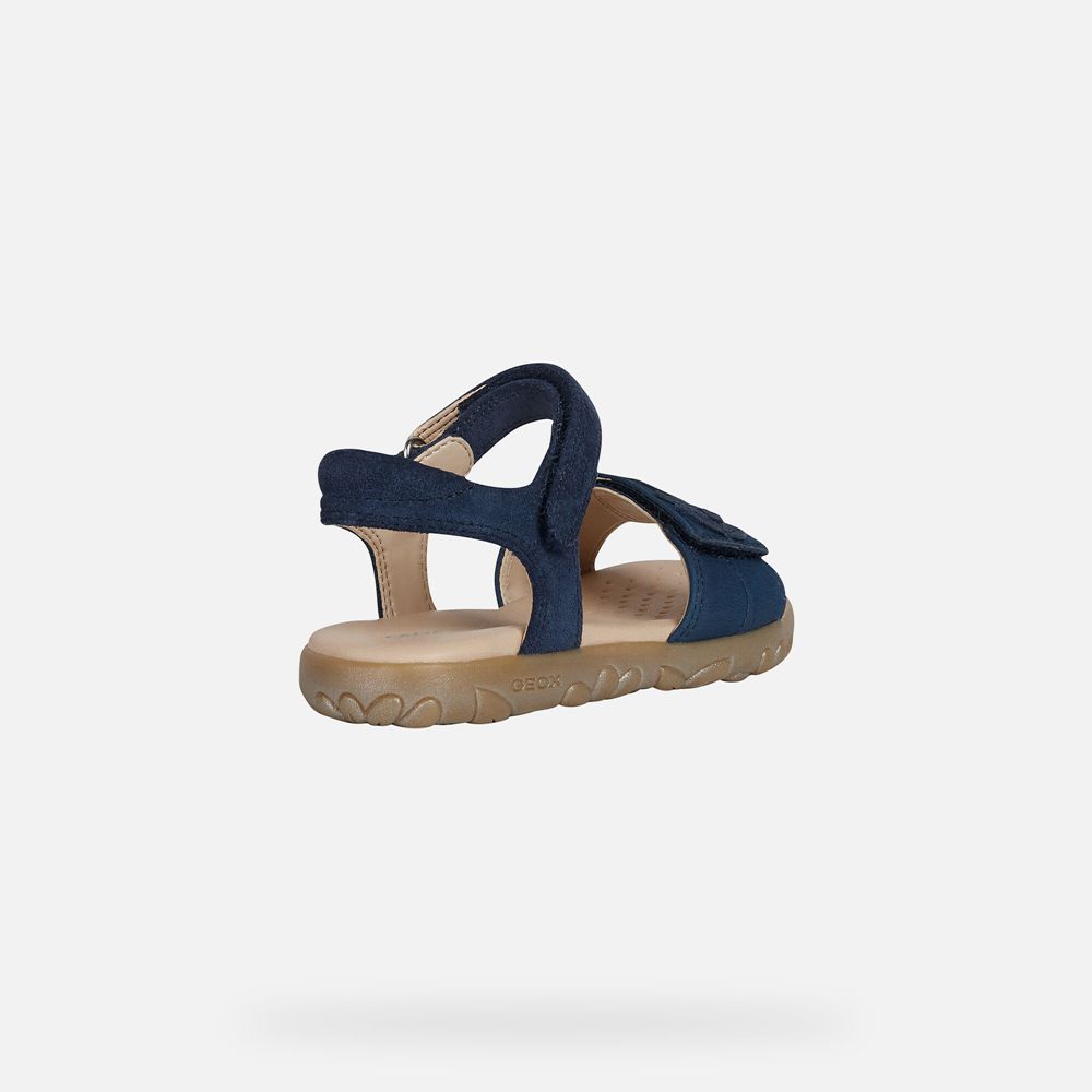 Sandalias Geox Menina Azul Marinho - Haiti - EMXLS5694